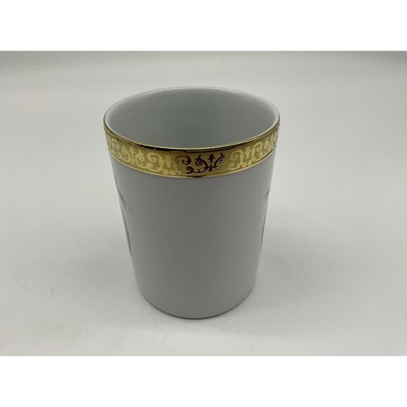 Gold Buffet Royal Gallery Teal Blue Faberge Egg Dessert Plate and Coffee Cup VTG - Picture 14 of 16